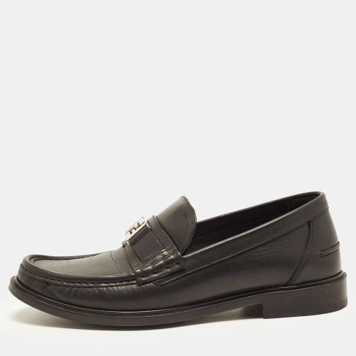 FF Size 42 Leather Squared Penny Loafers - Fendi - Modalova
