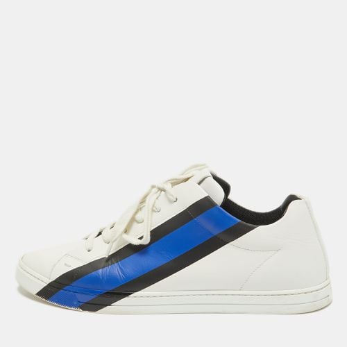 Fendi White Leather Fendi Logo Lace Up Sneakers Size 42 - Fendi - Modalova