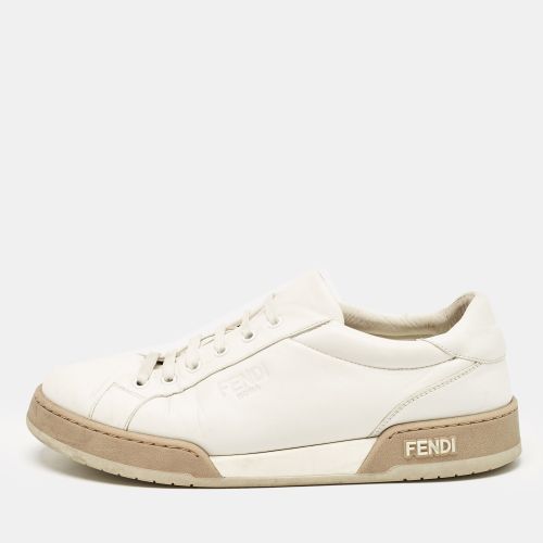 Leather Lace Up Low Top Sneakers Size 42.5 - Fendi - Modalova