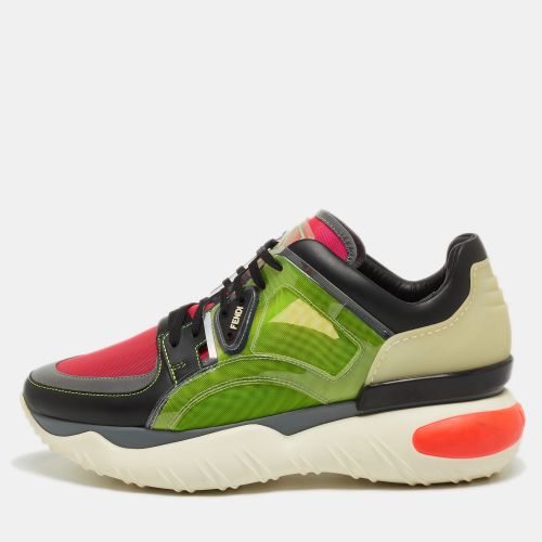 Size 41 Leather, Mesh and Rubber Low Top Sneakers - Fendi - Modalova