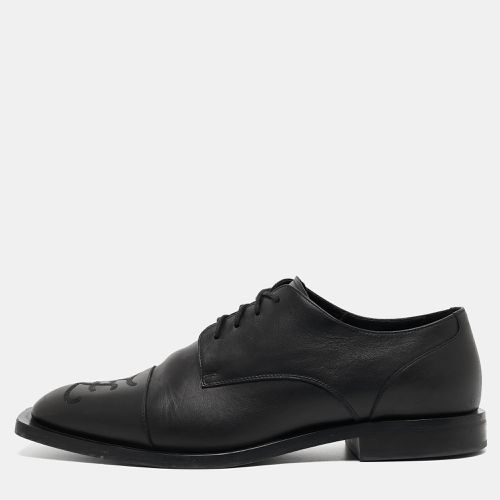 Fendi Black Leather Lace Up Derby Size 42 - Fendi - Modalova