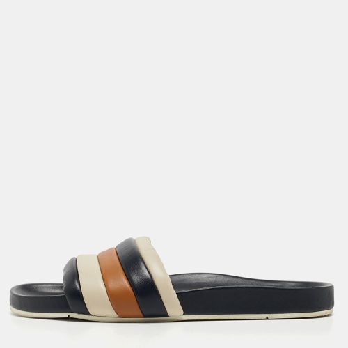 Fendi Multicolor Quilted Leather Flat Slides Size 42 - Fendi - Modalova