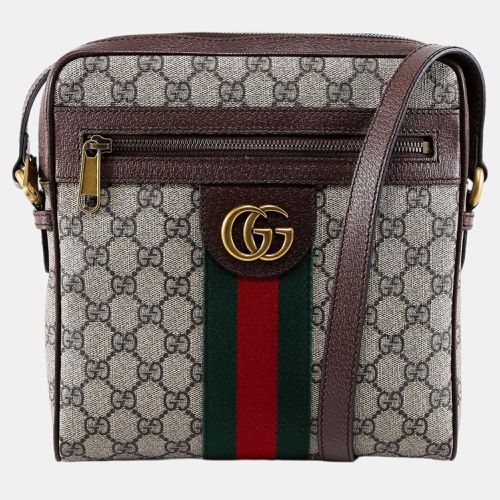 Gucci Brown GG Supreme Canvas Ophidia Shoulder Bag - Gucci - Modalova