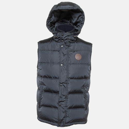 Gucci Navy Blue Synthetic Sleeveless Quilted Down Jacket M - Gucci - Modalova