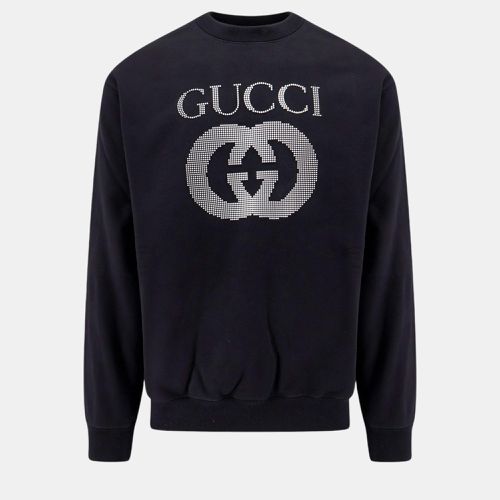 Gucci Black Cotton Sweatshirt IT 48 - Gucci - Modalova