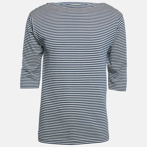 Gucci Blue/White Orgasmique Striped Cotton Basque T-Shirt S - Gucci - Modalova