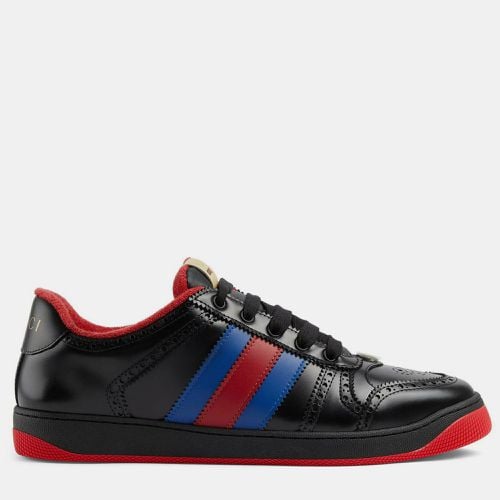 Blue/Red Leather Screener Sneaker EU 42 - Gucci - Modalova