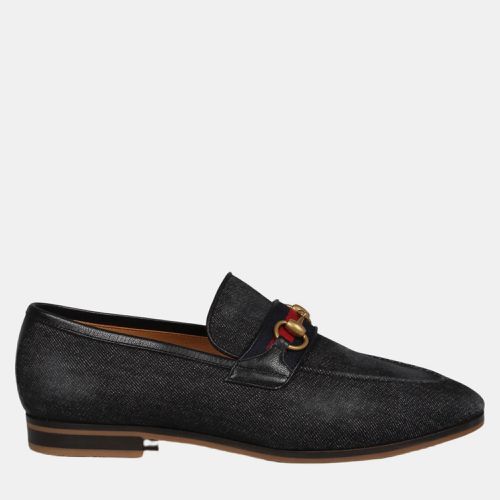 Gucci Black Denim Horsebit Loafers EU 41 - Gucci - Modalova