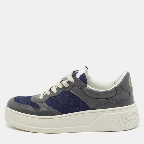 Gucci Navy Blue/Grey GG Canvas and Leather Chunky B Sneakers Size 40 - Gucci - Modalova