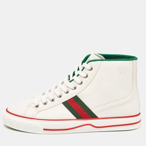 Gucci White Leather Tennis 1977 High Top Sneakers Size 40.5 - Gucci - Modalova