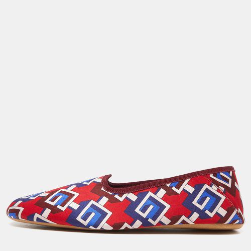 Gucci Multicolor Isometric G Print Satin Smoking Slippers Size 44 - Gucci - Modalova