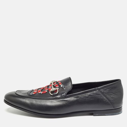 Gucci Black Leather Kingsnake Loafers Size 44.5 - Gucci - Modalova