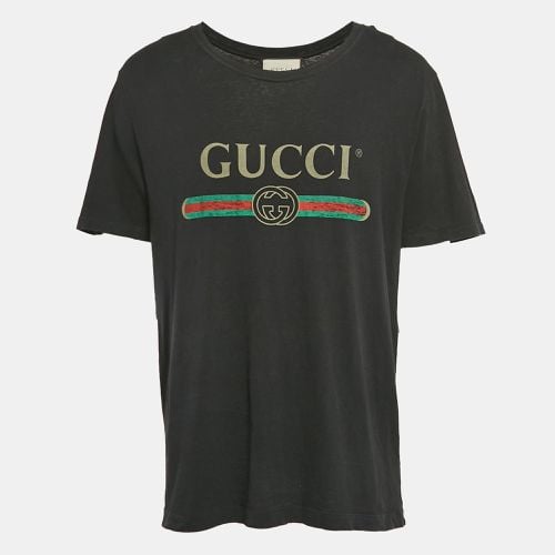 GG Web Print Jersey T-Shirt L - Gucci - Modalova