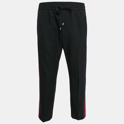 Side Stripe Wool Straight Leg Trousers XL - Gucci - Modalova