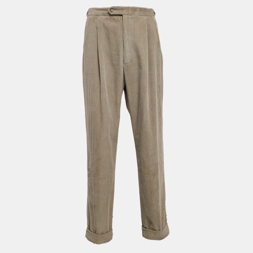 Gucci Beige Corduroy Straight Leg Pants XXL - Gucci - Modalova