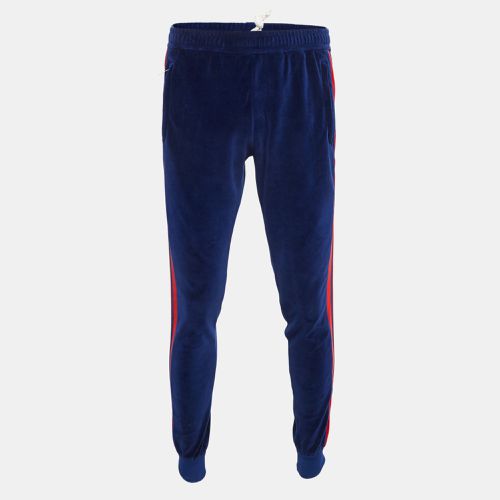 Gucci Blue Side Stripe Velour Jogging Pants M - Gucci - Modalova