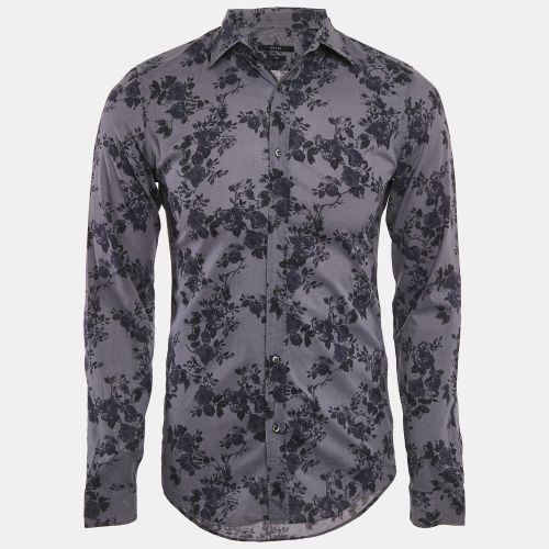 Gucci Grey Floral Print Cotton Button Front Shirt S - Gucci - Modalova