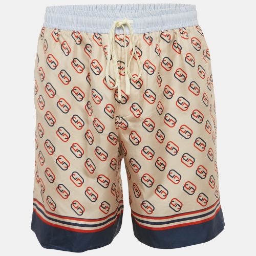 Gucci Multicolor GG Print Silk Shorts M - Gucci - Modalova