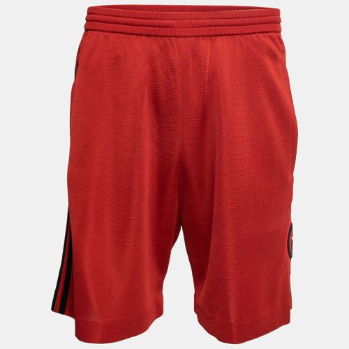 Gucci X adidas Red GG Monogram Knit Bermuda Shorts M - Gucci - Modalova