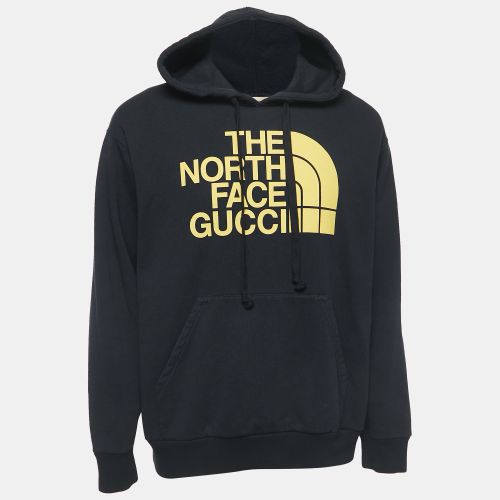 Gucci X The North Face Black Logo Print Cotton Hoodie M - Gucci - Modalova