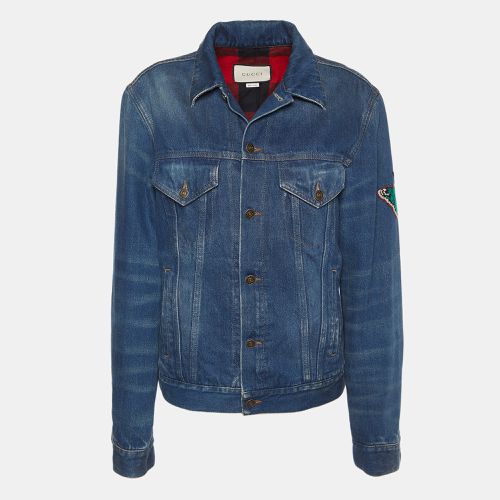 Gucci Blue Denim L'Aveugle Par Amour Jacket S - Gucci - Modalova