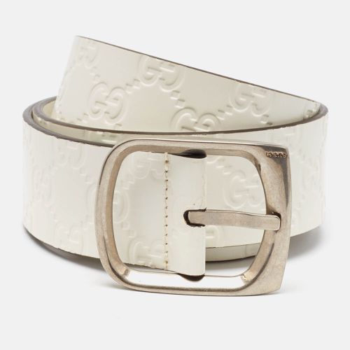 Gucci White Guccissima Leather Buckle Belt 90 CM - Gucci - Modalova