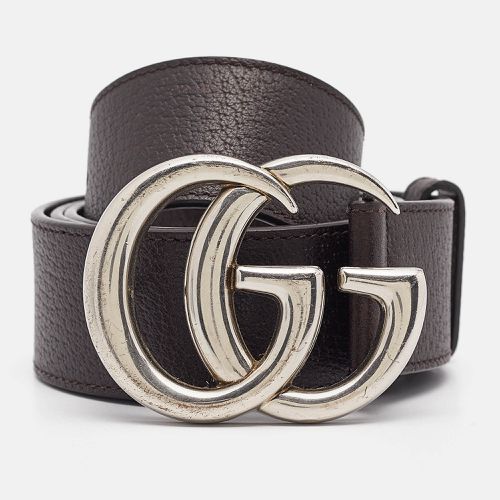 Gucci Brown Leather Double G Buckle Belt 100 CM - Gucci - Modalova