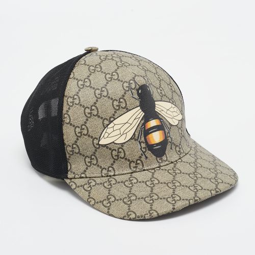 Gucci Beige Bee Print GG Supreme Canvas Baseball Hat L - Gucci - Modalova