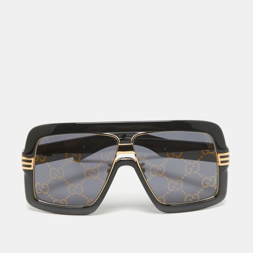 Gucci Black/Gold GG0900S Seasonal Icon Shield Sunglasses - Gucci - Modalova