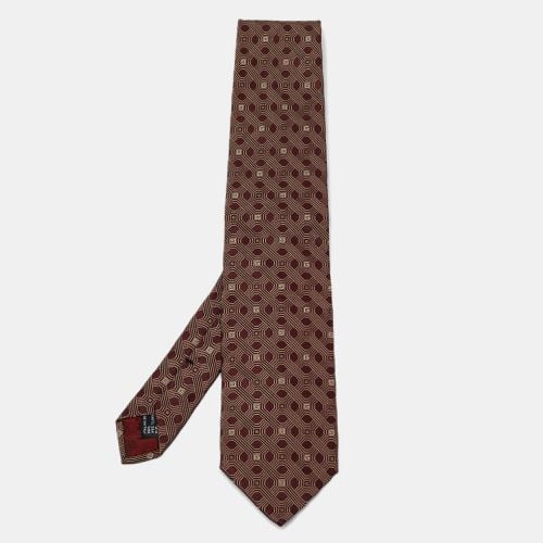 Gucci Maroon Jacquard Silk Classic Tie - Gucci - Modalova