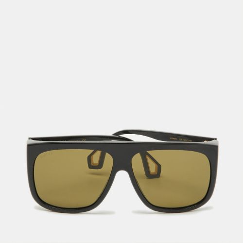 Gucci Black/Green GG0467S Oversized Square Sunglasses - Gucci - Modalova