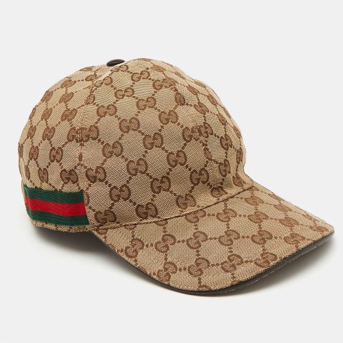 Gucci Beige GG Supreme Canvas Baseball Cap - Gucci - Modalova