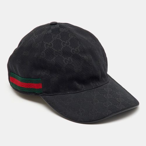 Gucci Black GG Monogram Web Canvas Baseball Cap M - Gucci - Modalova