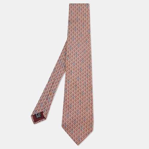 Gucci Burgundy Abstract Print Silk Tie - Gucci - Modalova