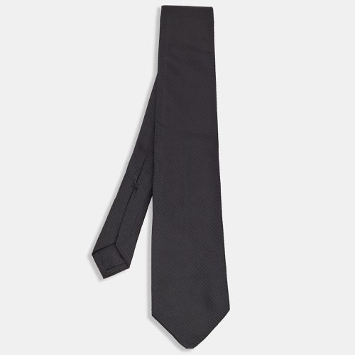 Gucci Black Stripe Silk Tie - Gucci - Modalova