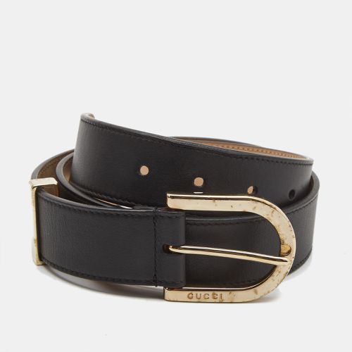 Gucci Black Leather Buckle Belt 80CM - Gucci - Modalova