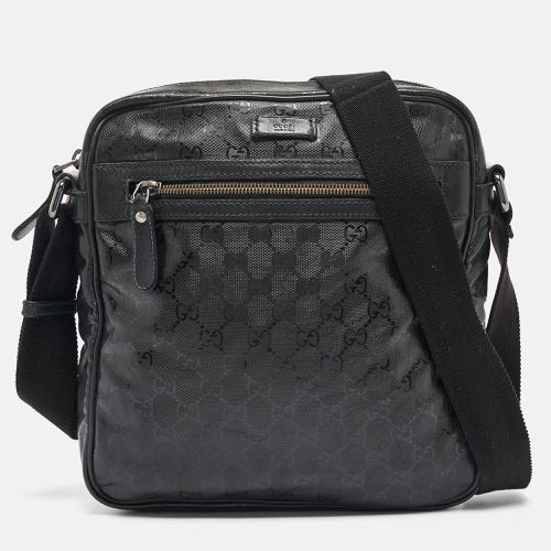 Gucci Black GG Imprime Canvas and Leather Messenger Bag - Gucci - Modalova