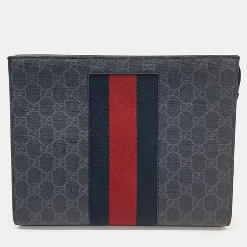 Gucci GG Supreme Web Pouch - Gucci - Modalova