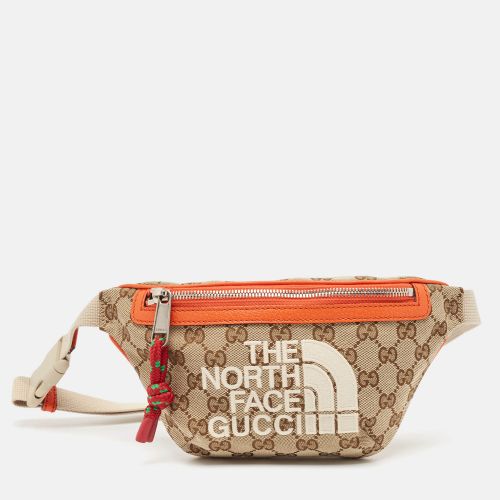 Gucci x The North Face Beige/Orange GG Canvas Belt Bag - Gucci - Modalova