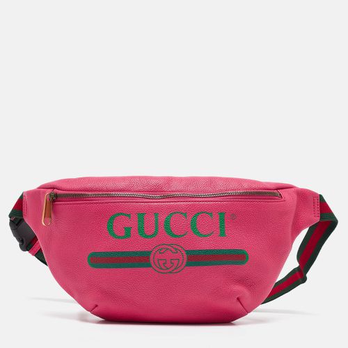 Gucci Pink Leather Logo Web Belt Bag - Gucci - Modalova