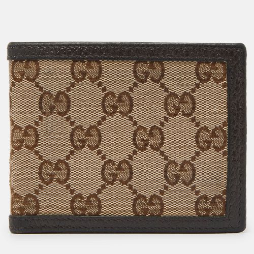 Gucci Beige/Brown GG Canvas and Leather Bifold Wallet - Gucci - Modalova