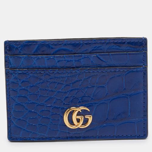 Alligator GG Marmont Card Holder - Gucci - Modalova