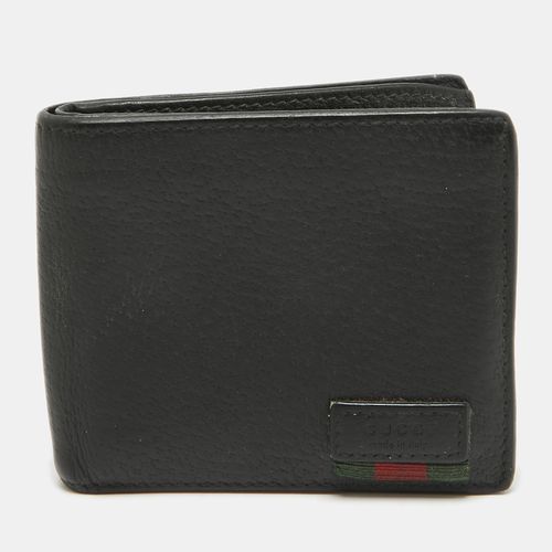 Leather Web Bifold Wallet - Gucci - Modalova