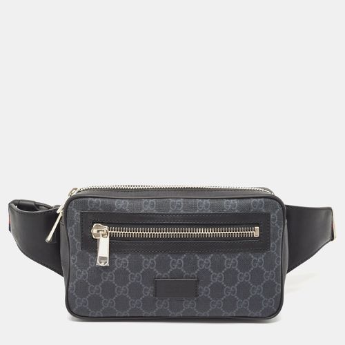 Gucci Black GG Supreme Canvas and Leather Belt Bag - Gucci - Modalova