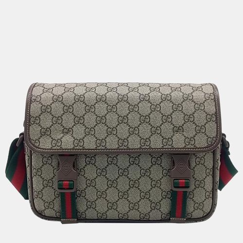 Gucci Beige/Brown GG Canvas Messenger Bag - Gucci - Modalova