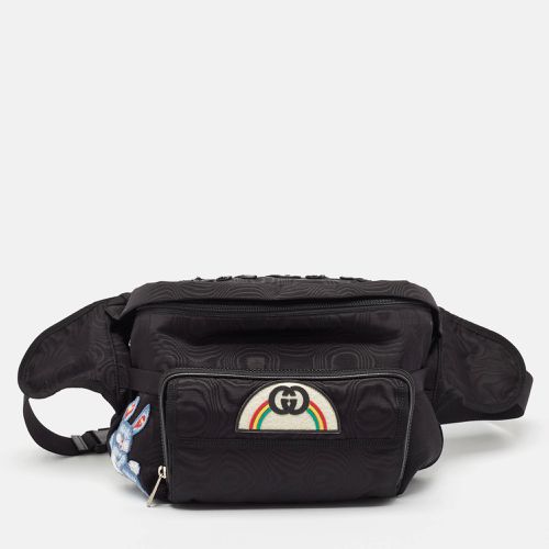 Gucci Black Nylon Tenebre Logo Patch Belt Bag - Gucci - Modalova