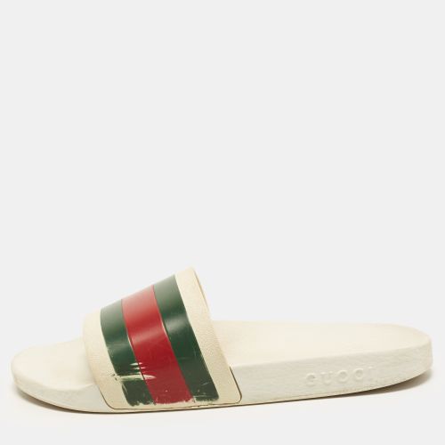 Size 45 Rubber Web Pool Slide - Gucci - Modalova