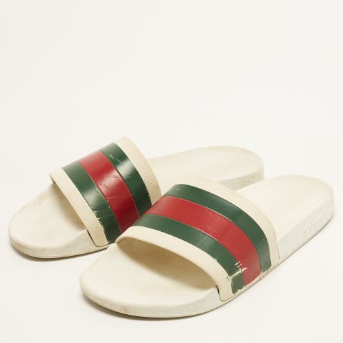 Size 45 Rubber Web Pool Slide - Gucci - Modalova