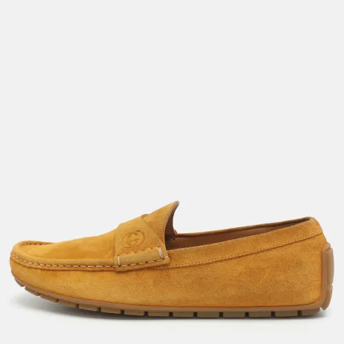Interlocking G Size 43 Suede Loafers - Gucci - Modalova