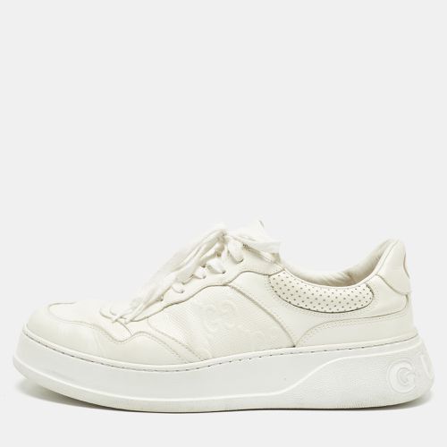 Gucci Cream Leather GG Embossed Sneakers Size 46 - Gucci - Modalova